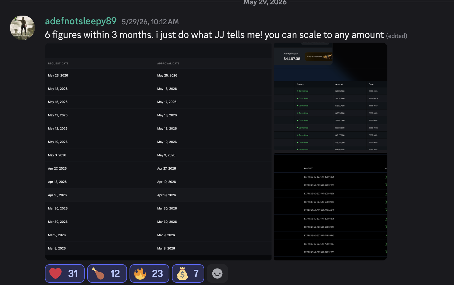 Payout proof from adefnotsleepy89