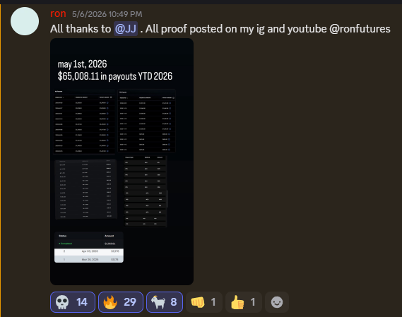 Payout proof from ron