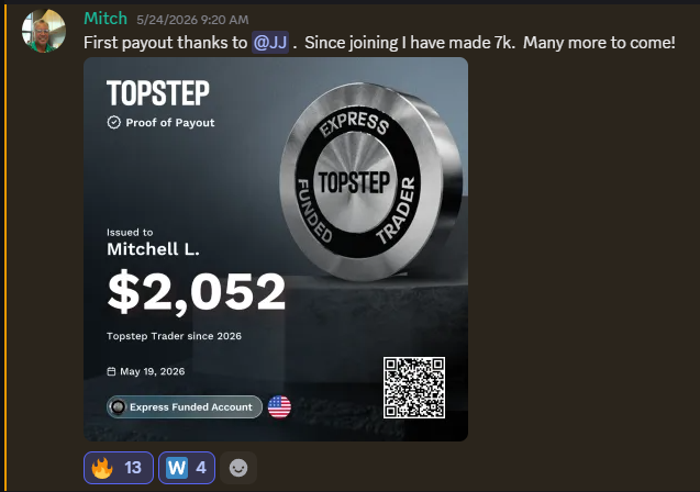 Payout proof from Mitch