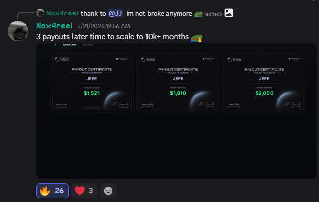 Payout proof from Nox4reel