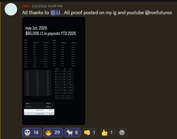 Payout proof from ron